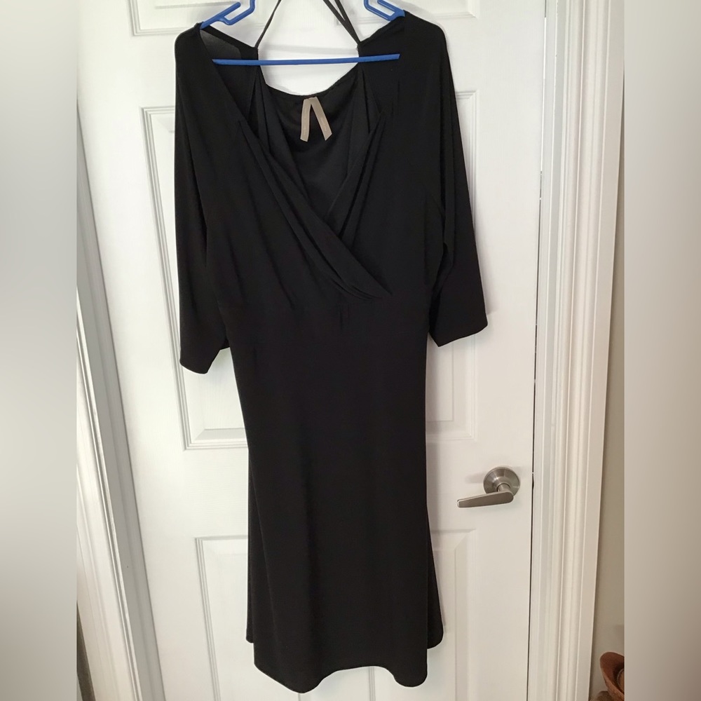 Plus Size Pennington’s Cross Over V-neck Dress